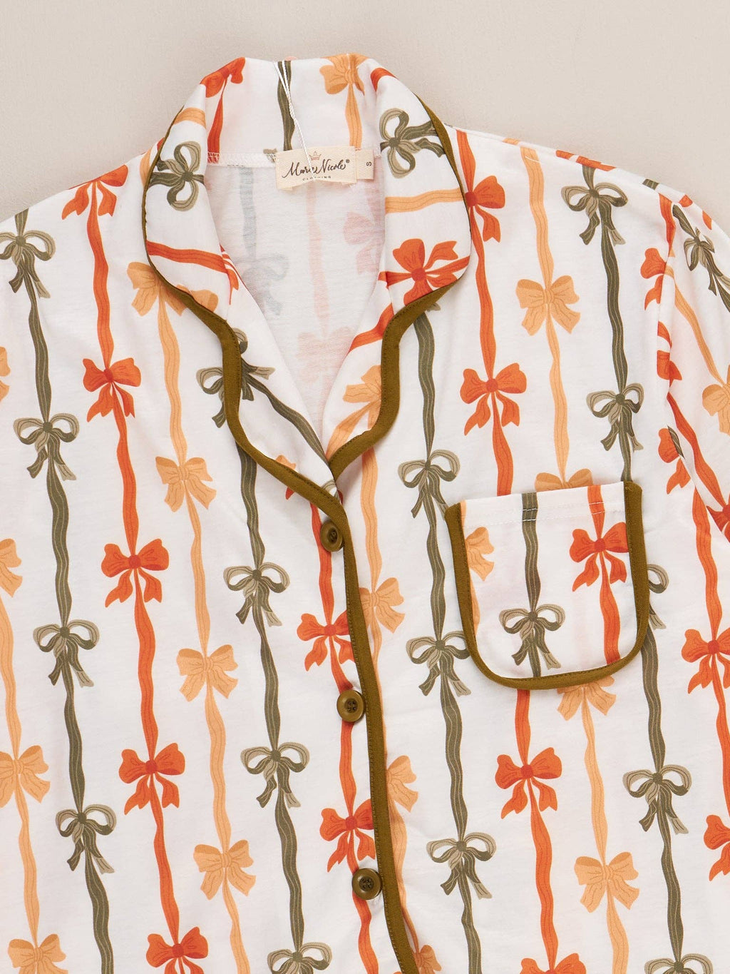 Candlelight Bow Cropped PJs