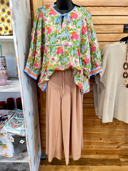 Wide Leg Casual Pants