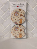 Farmer's Market Jam and Jellies Car Coasters : Honey