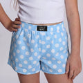 Lulu Mac Youth Light Blue Polka Dot Shorts