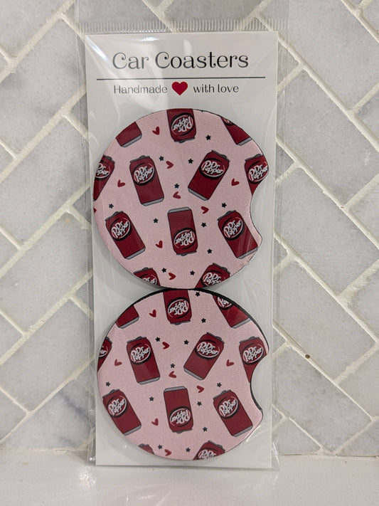 Dr Pepper Soda Car Coasters