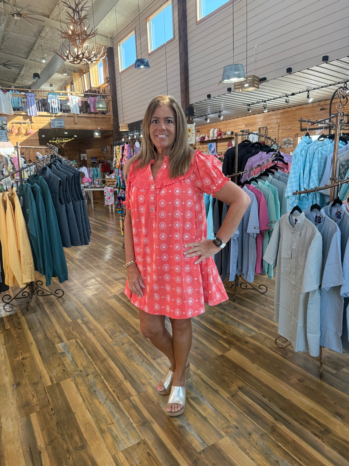 Ruffle Collar Mini Dress