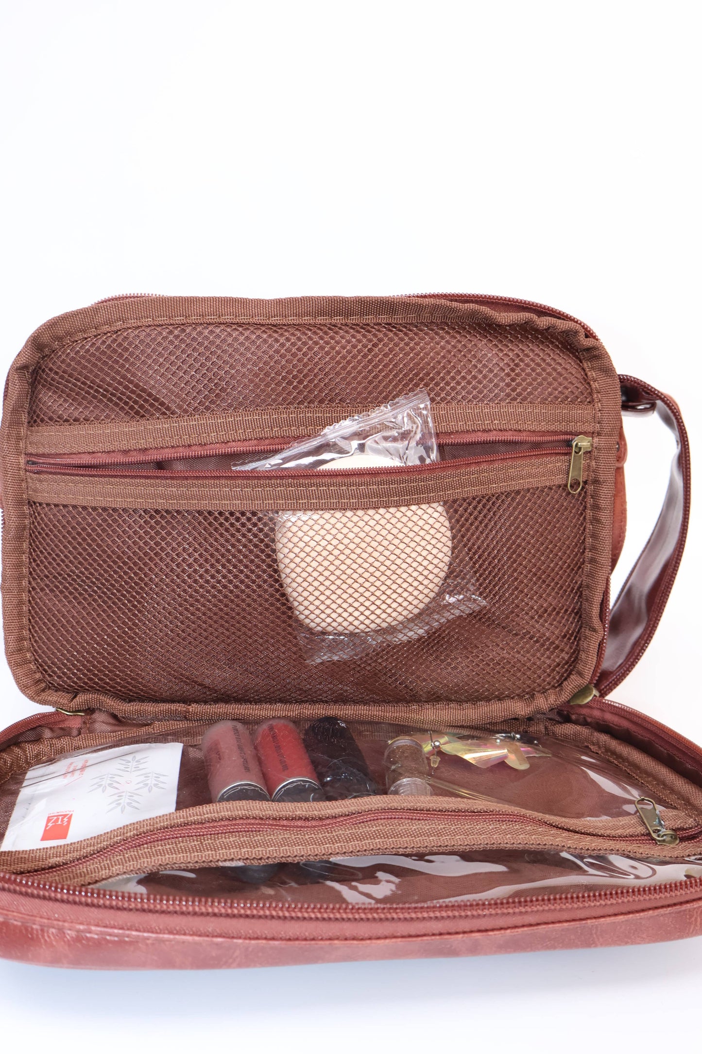 Leather Women Makeup Bag