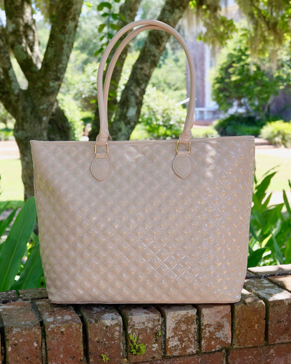 Jayden Tote Nude Patent SQ