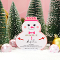 Pink Snowman White Rose Buffer