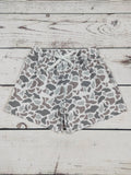 Boys Grey Camo Beach Swim Shorts