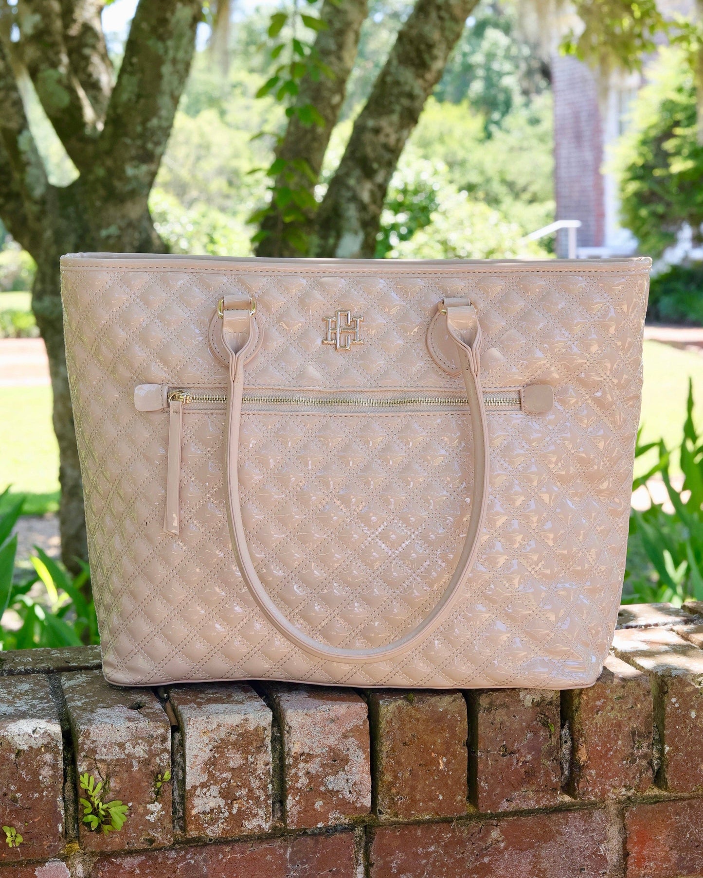 Jayden Tote Nude Patent SQ
