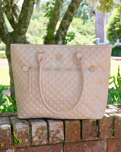 Jayden Tote Nude Patent SQ