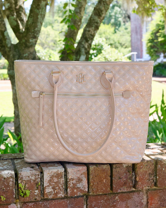 Jayden Tote Nude Patent SQ