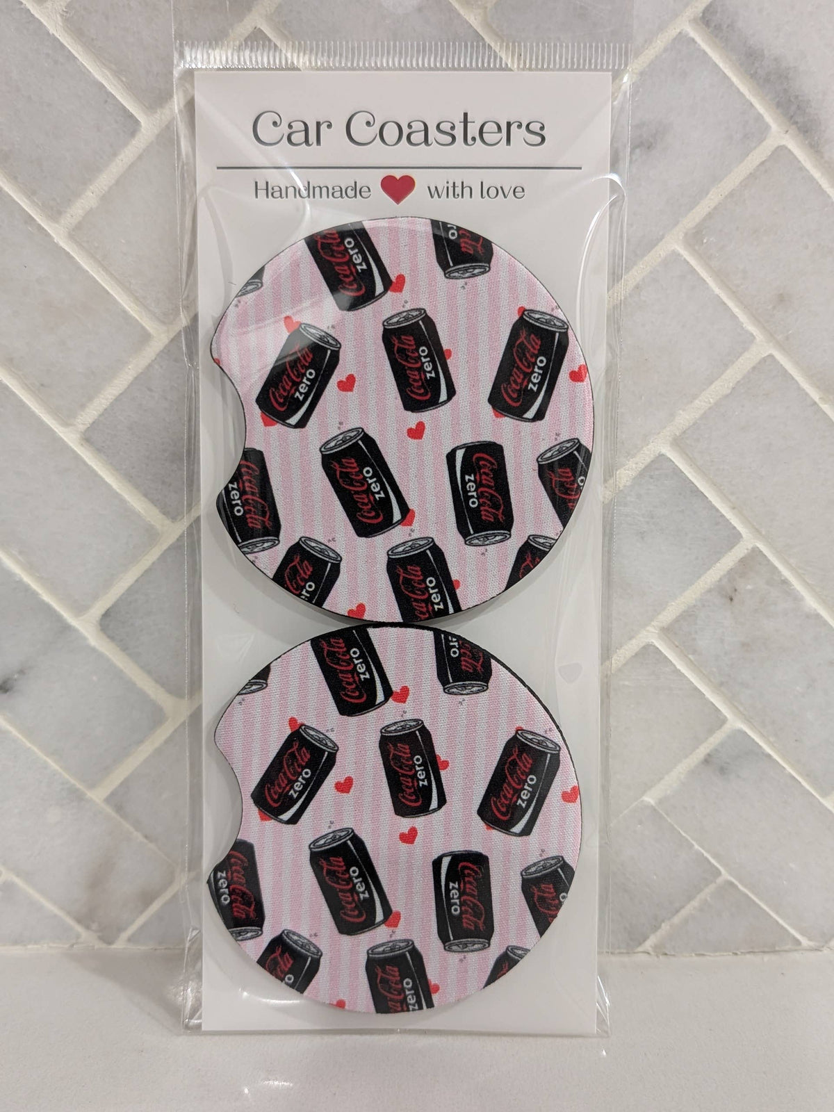 Zero Coke Soda Car Coasters