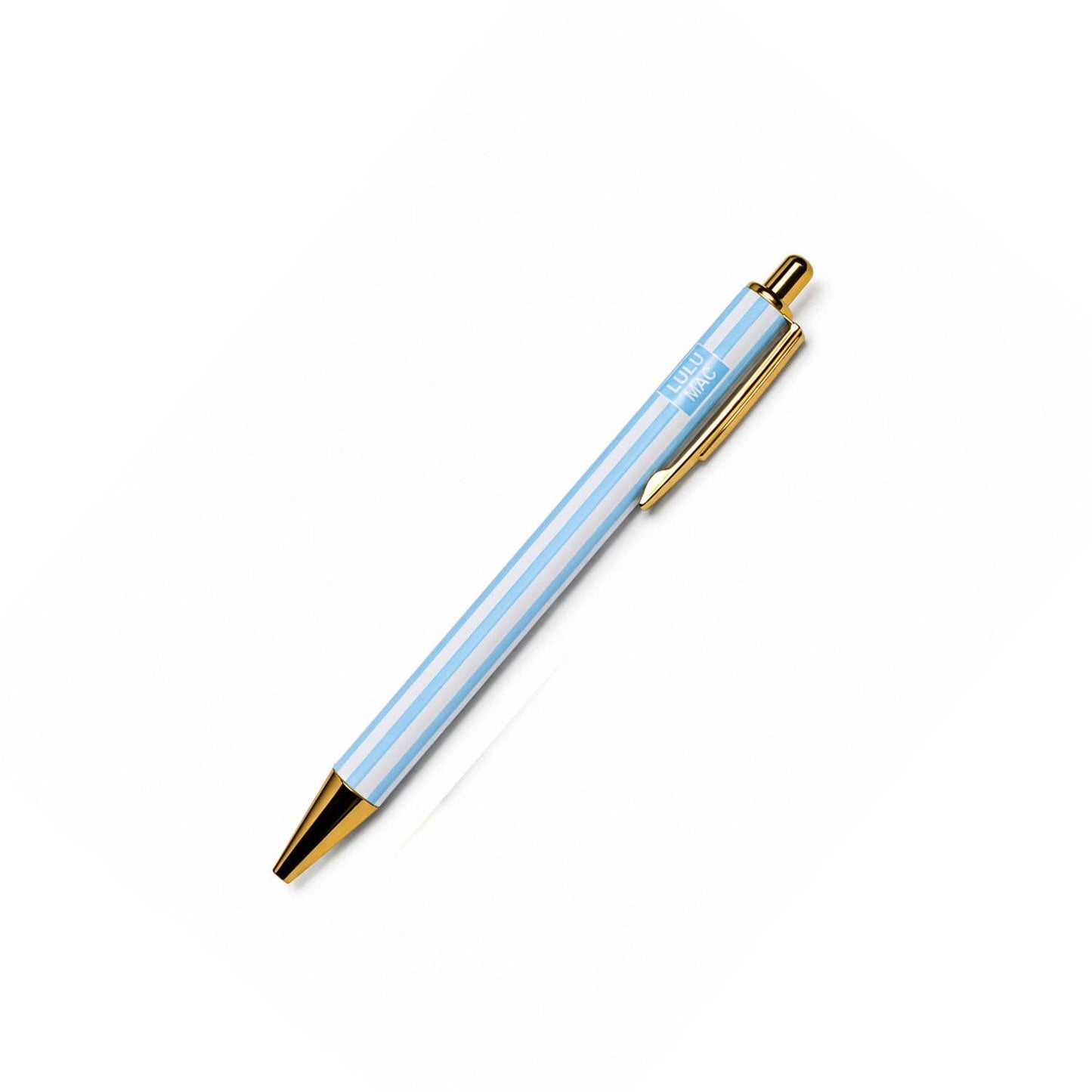 Lulu Mac Blue/White Stripe Ink Pen