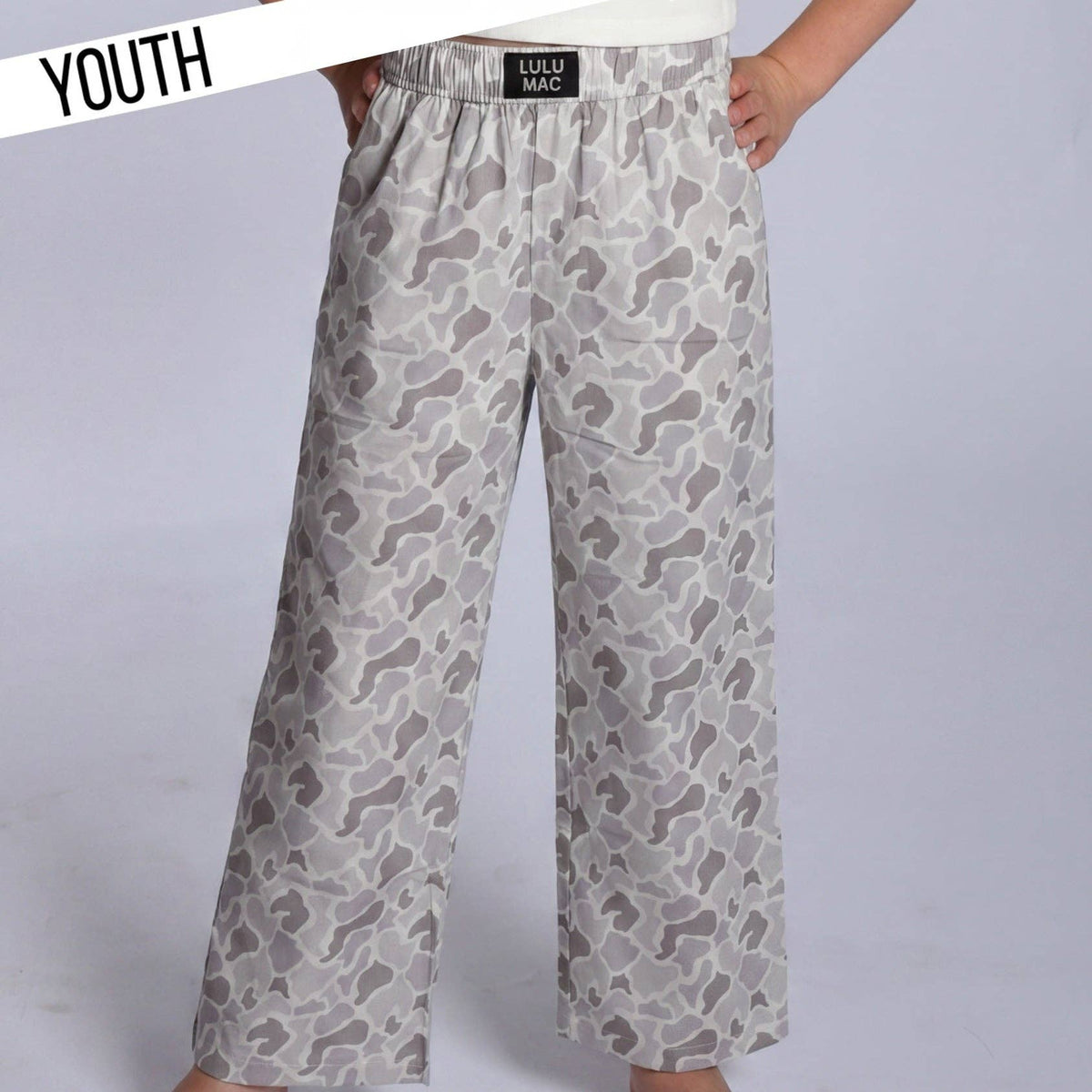 LuLu Mac WHITE CAMO Kids Pants