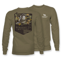 Duck Camo Patch LS Tee Coyote Brown