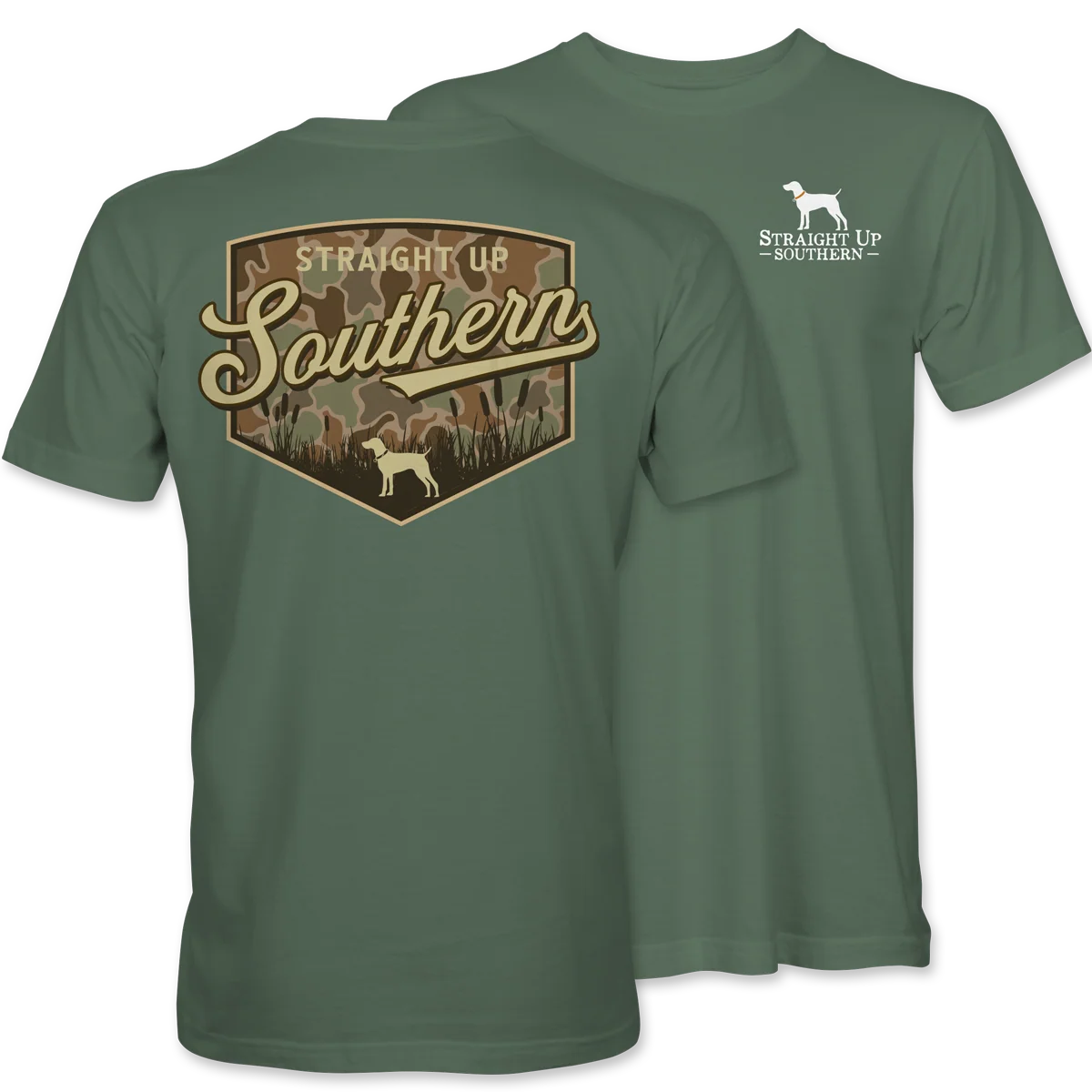 Youth Southern Duck Camo Tee Hunter Green