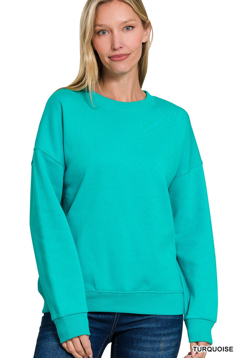 Fleece Drop Shoulder Sweatshirt