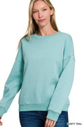 Fleece Drop Shoulder Sweatshirt