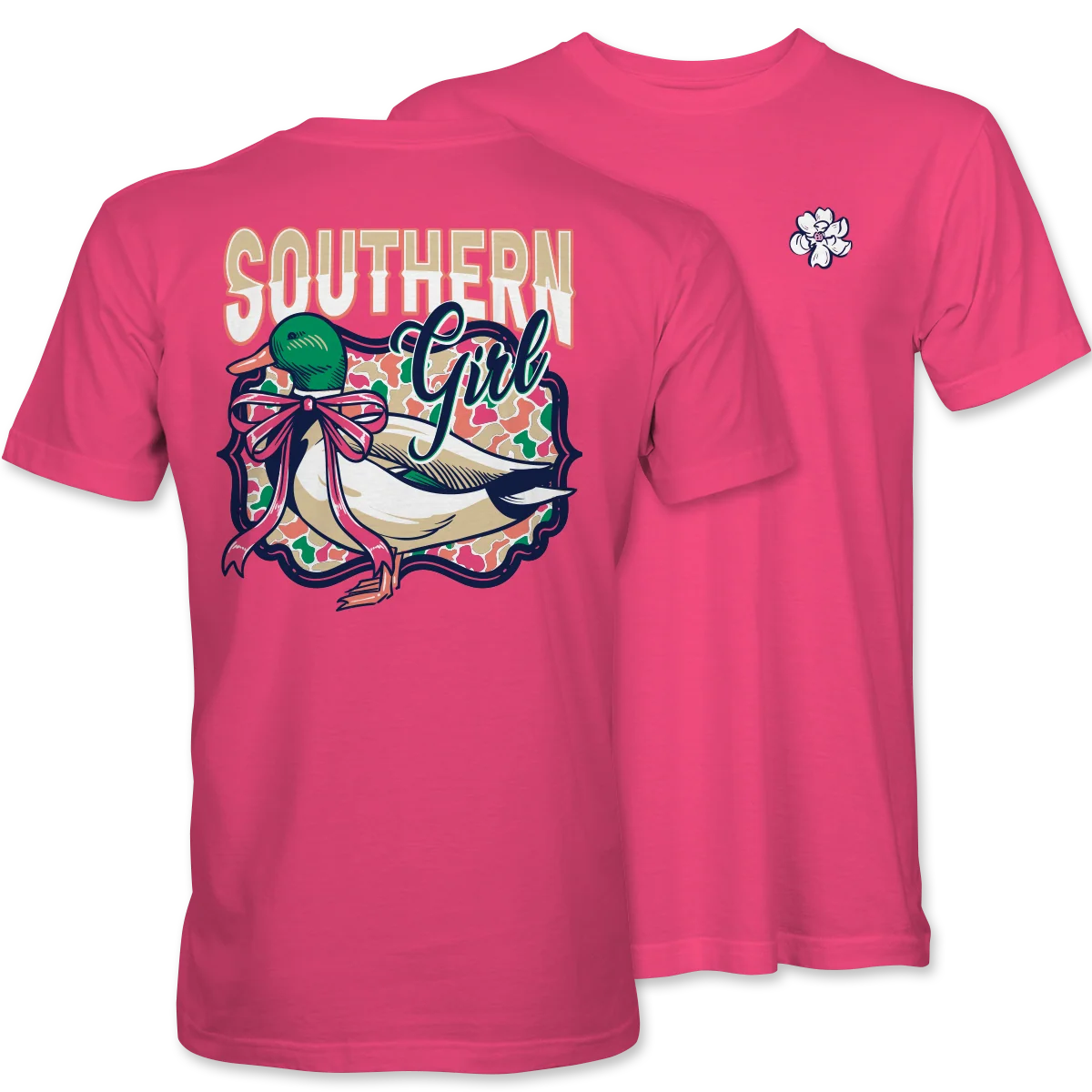 Southern Girl Duck Tee Pink