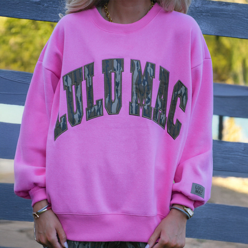LuluMac Bubblegum Sweatshirt pink/camo