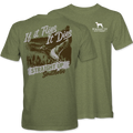 Flies It Dies Tee Heather Military Green