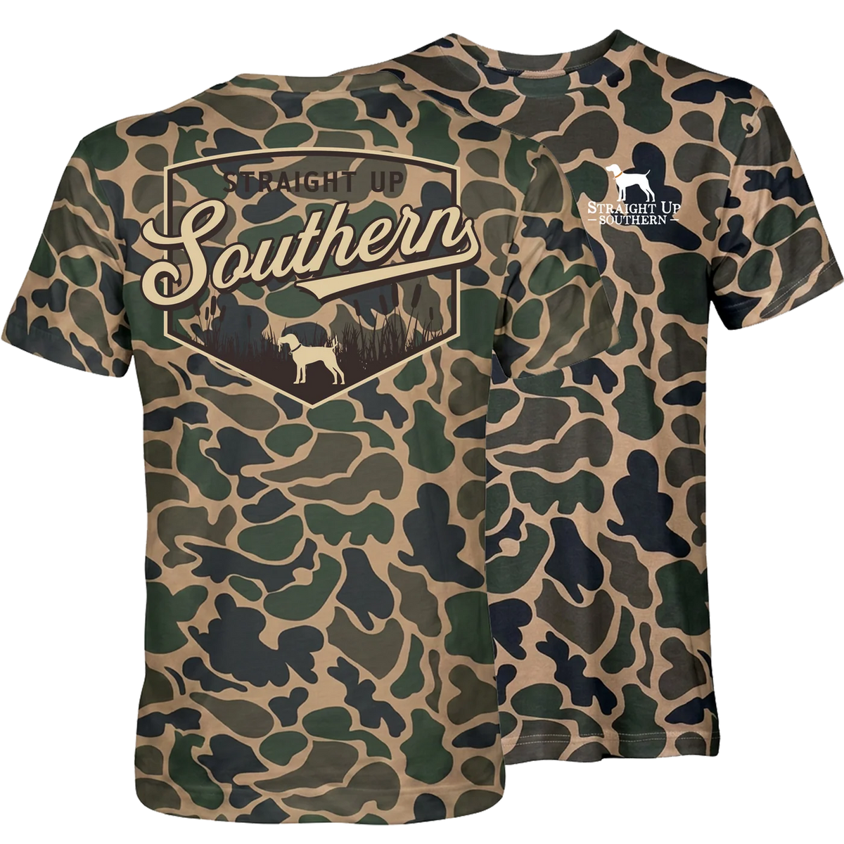 Straight Up Southern Tee Camo