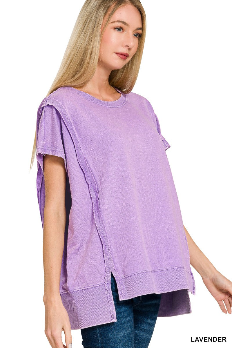 Terry Hi-low Top Lavender