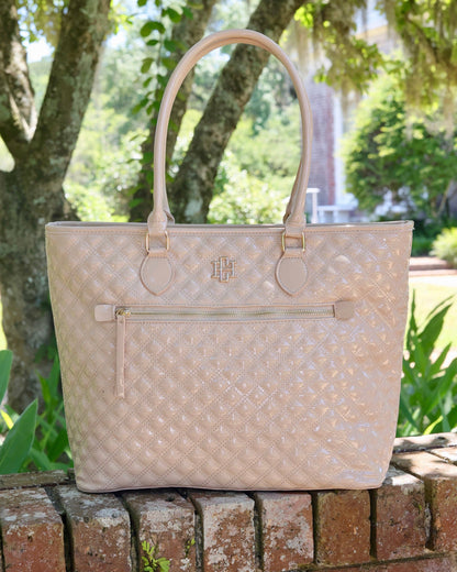 Jayden Tote Nude Patent SQ