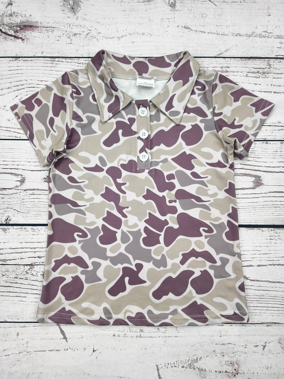 Boys Boy Camouflage Hunting Polo