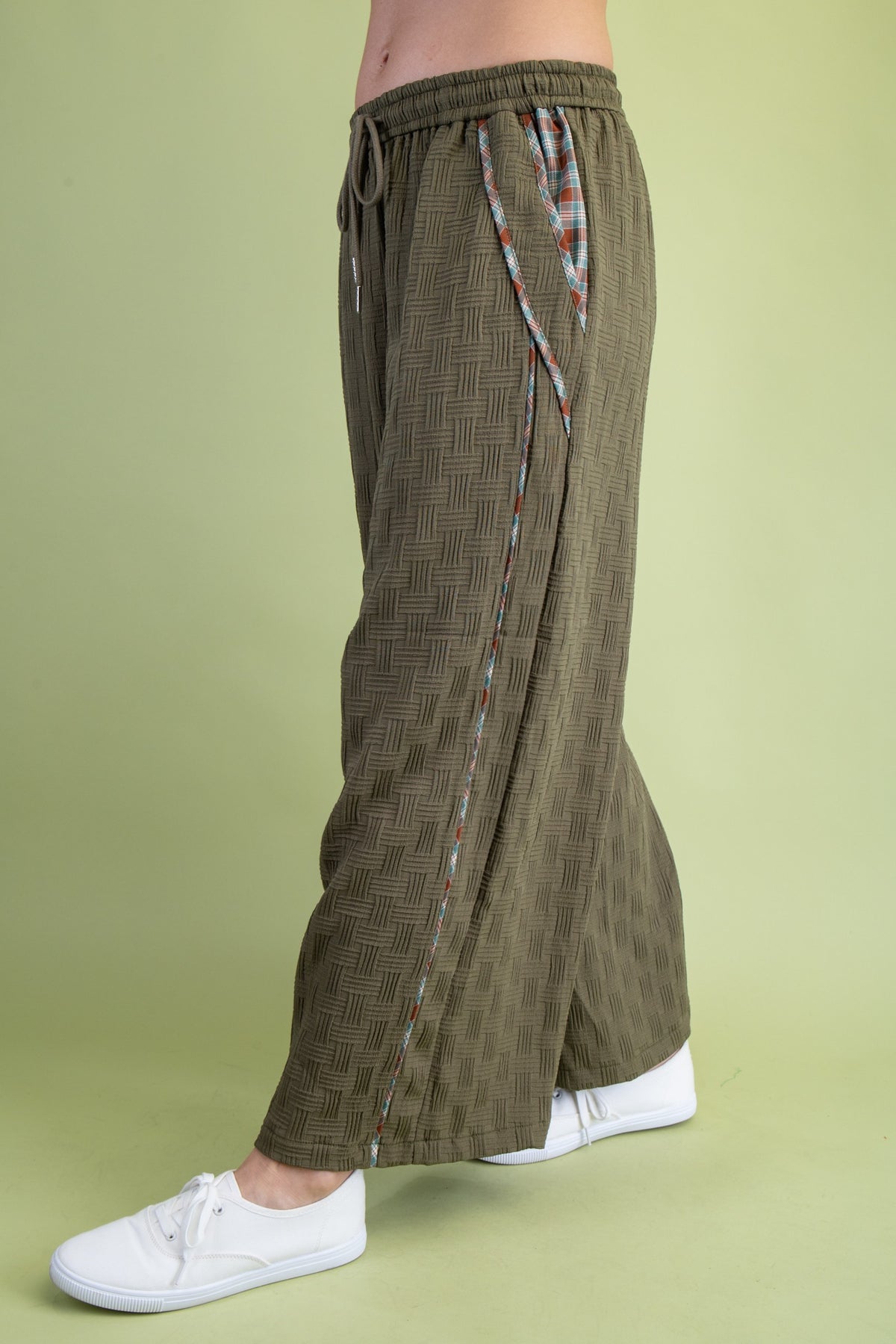 Textured Relaxed Fit Pants