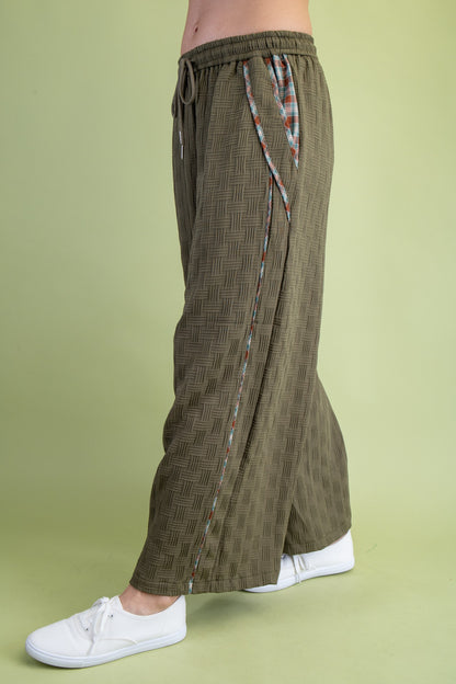 Textured Relaxed Fit Pants