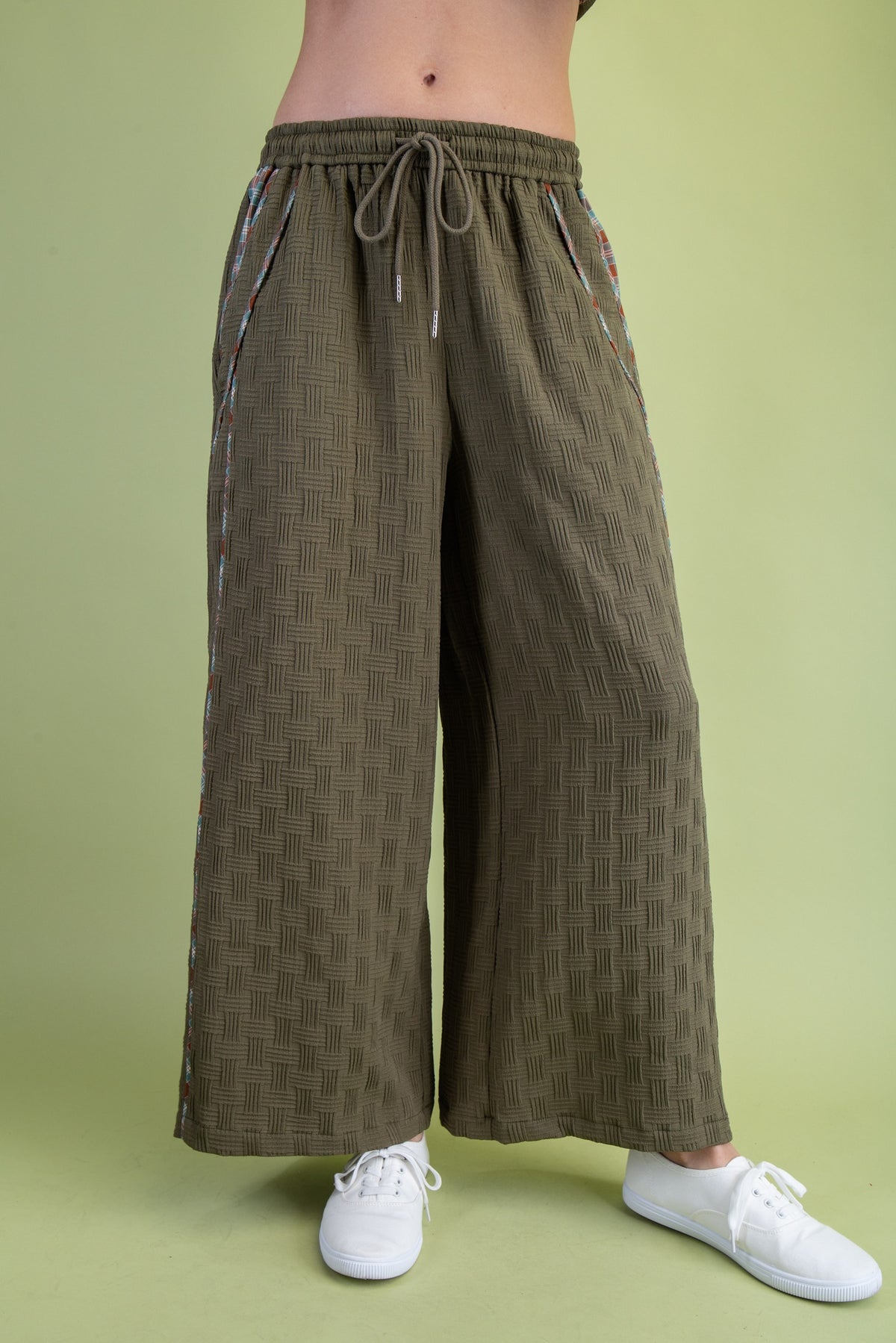 Textured Relaxed Fit Pants