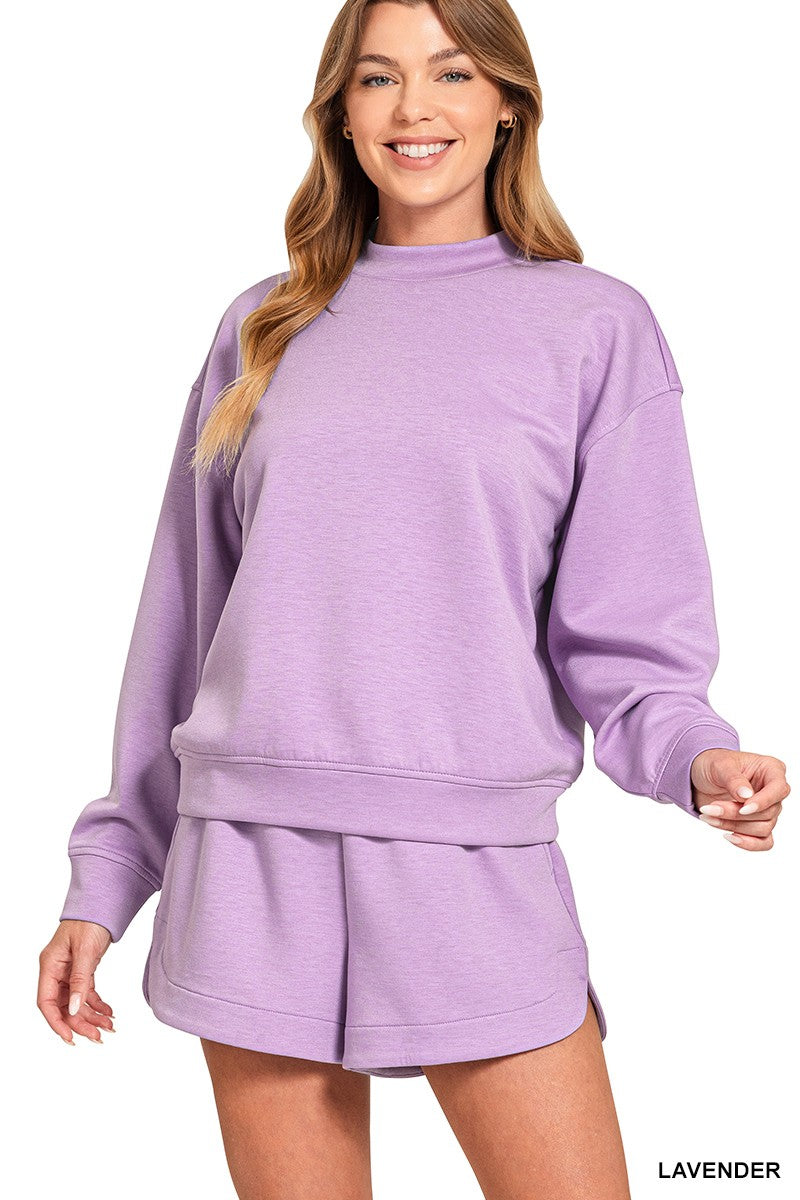 Scuba Pullove/Shorts Set Lavender