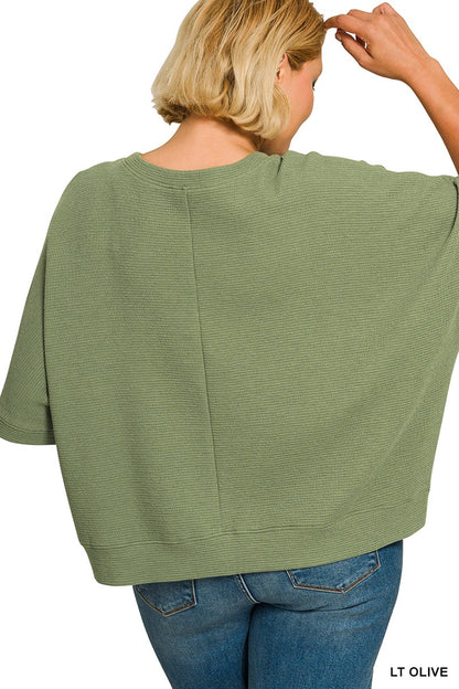 Plus Banded Bottom Shirt Lt Olive