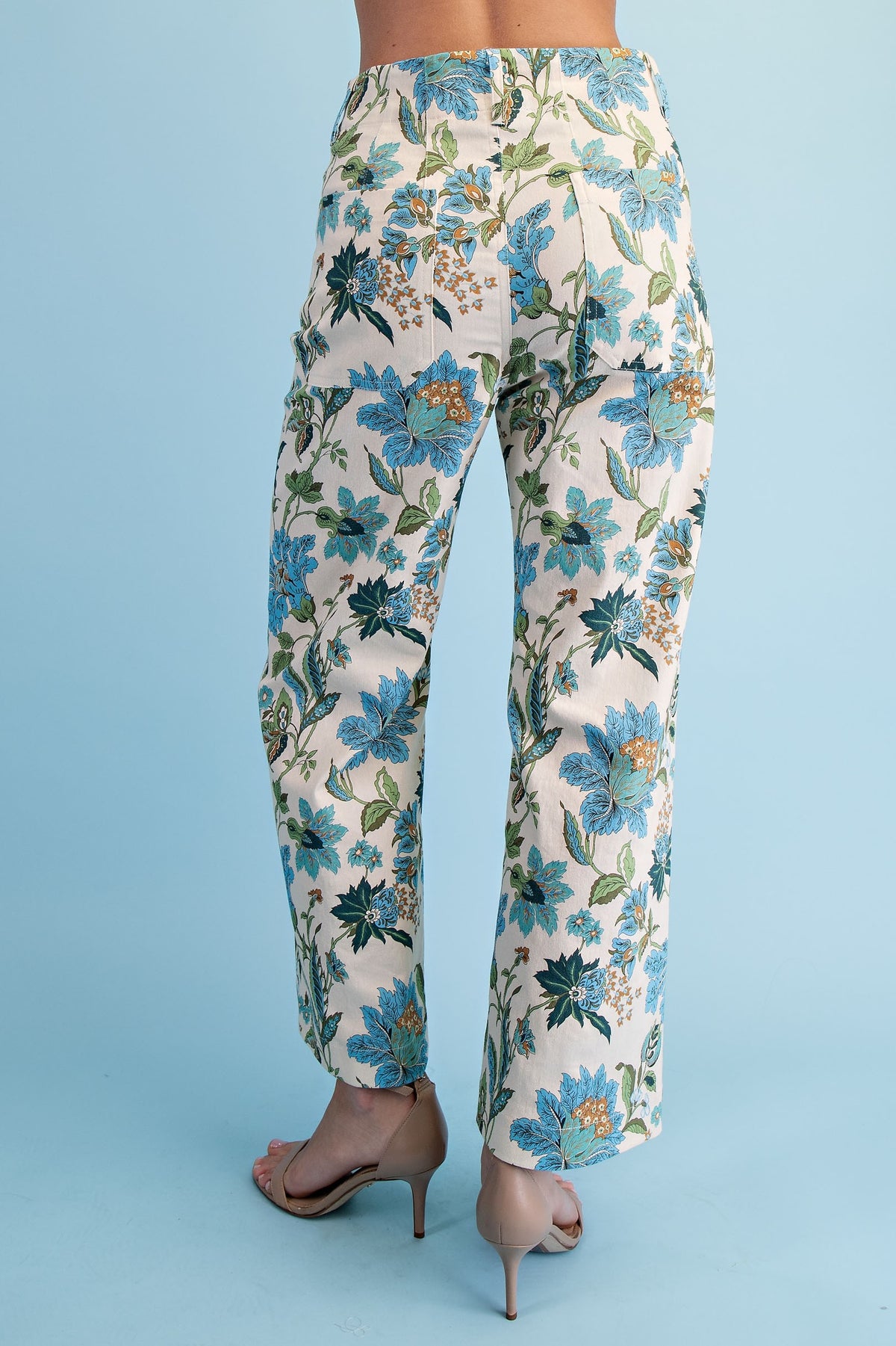Floral Cropped Pants