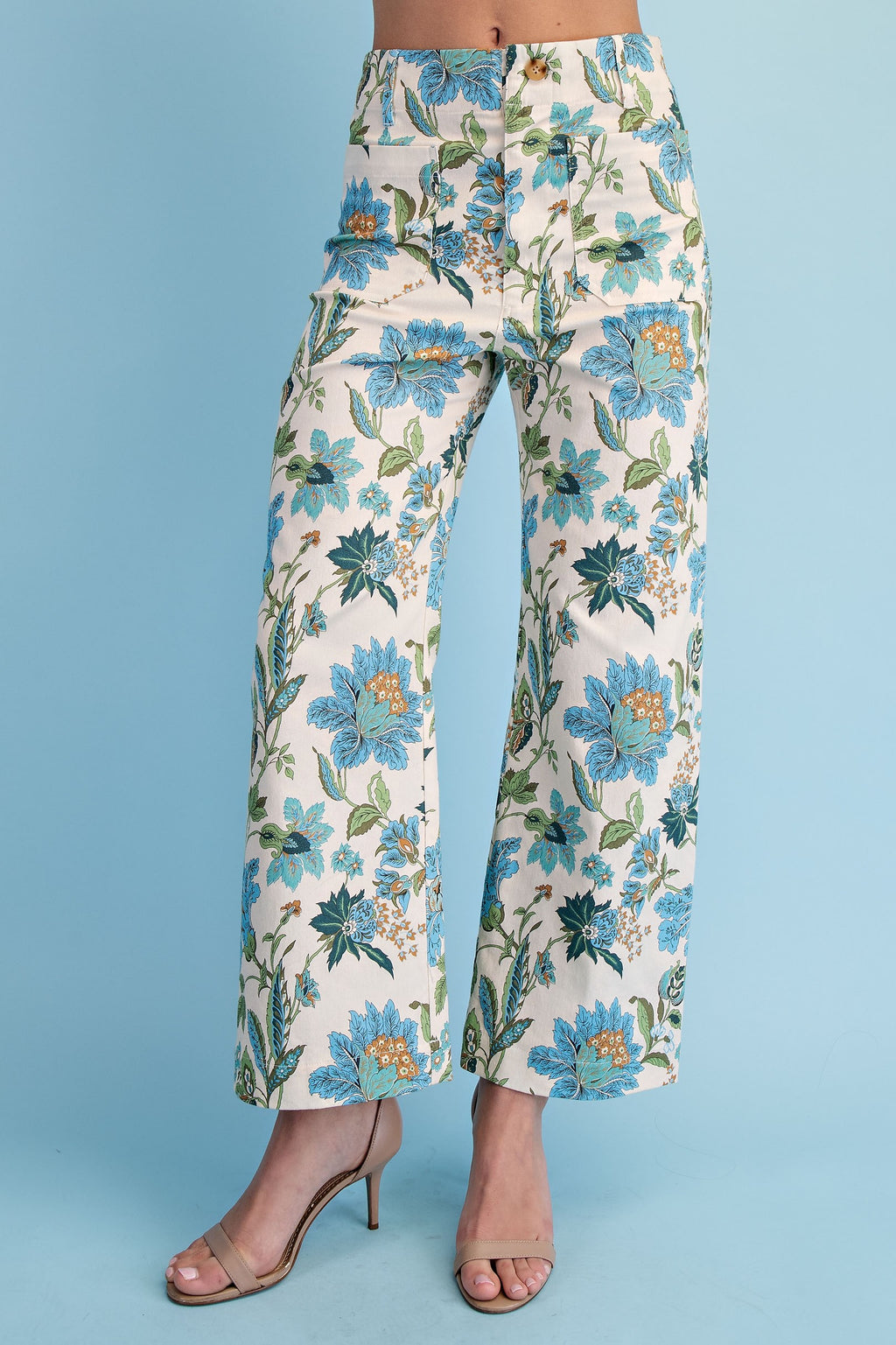 Floral Cropped Pants
