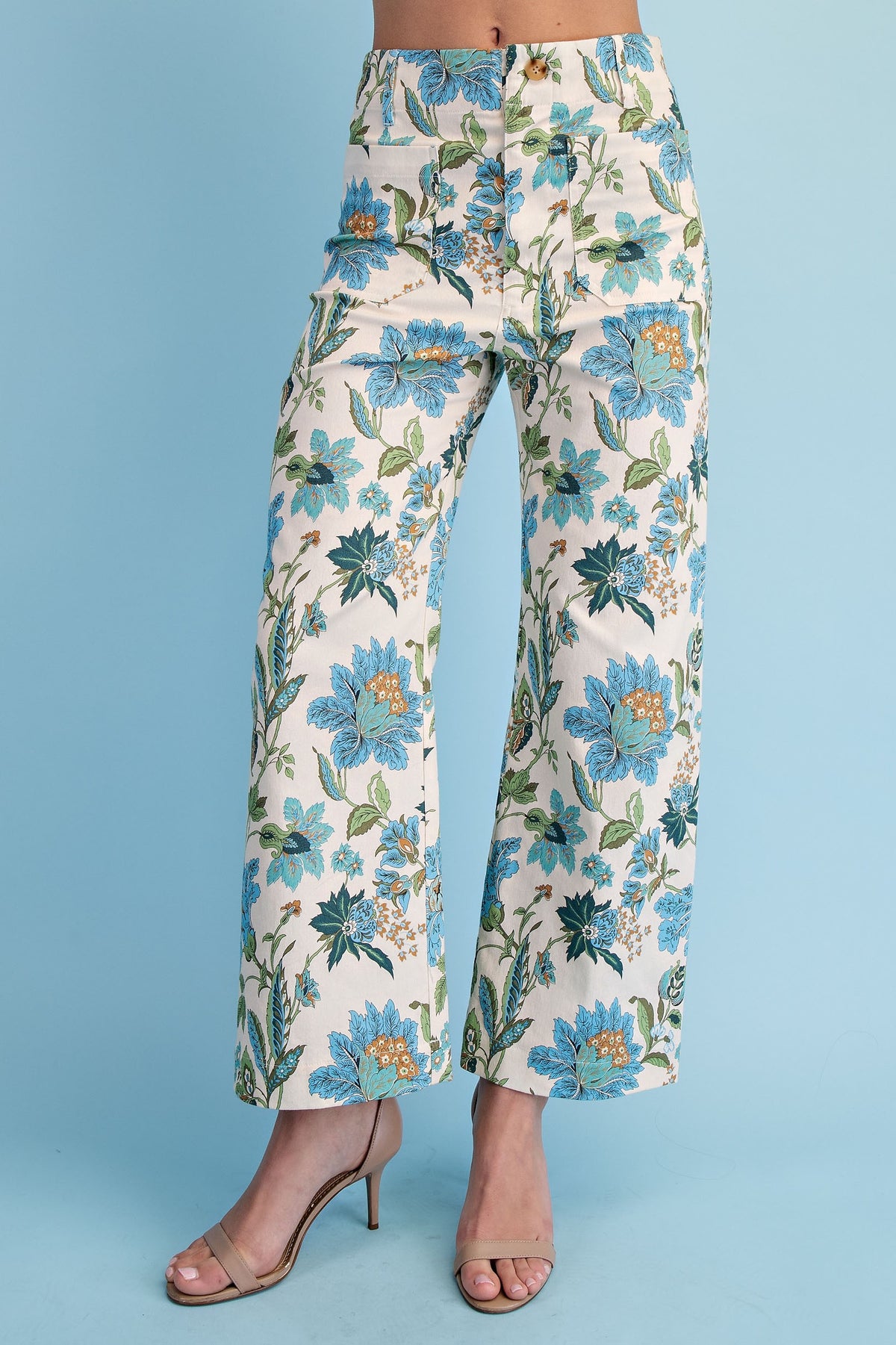 Floral Cropped Pants