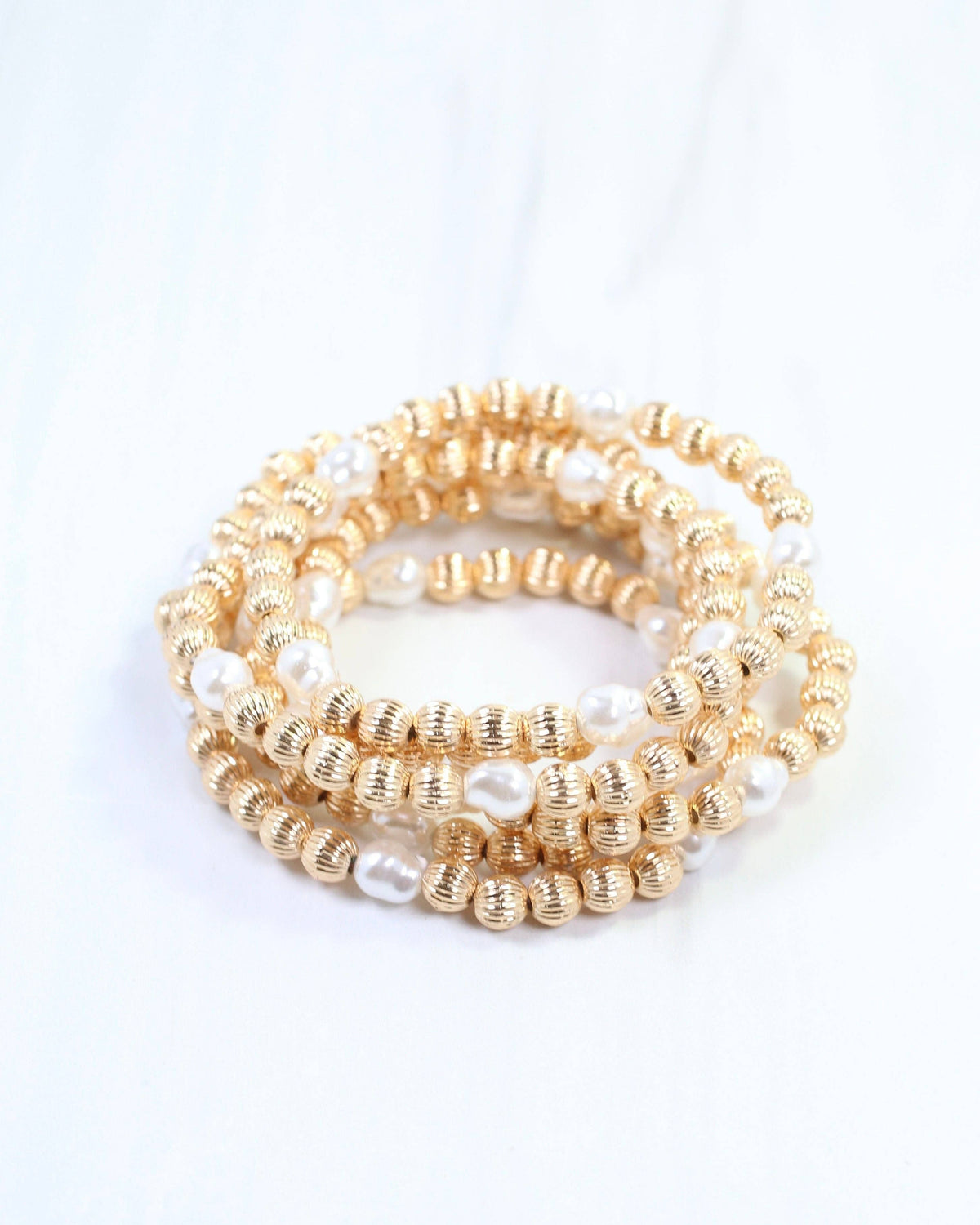 Caroline Hill Cambria Gold Bracelet Set