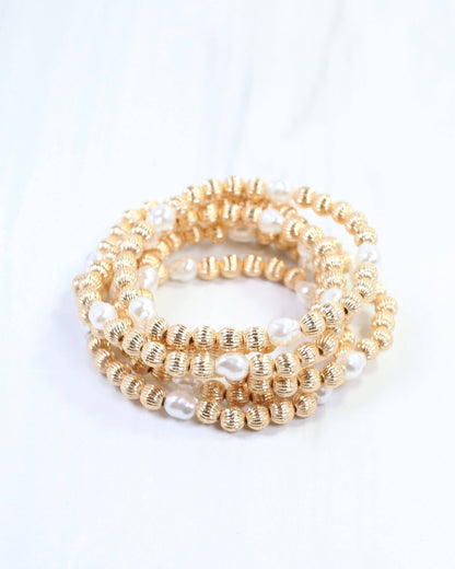 Caroline Hill Cambria Gold Bracelet Set