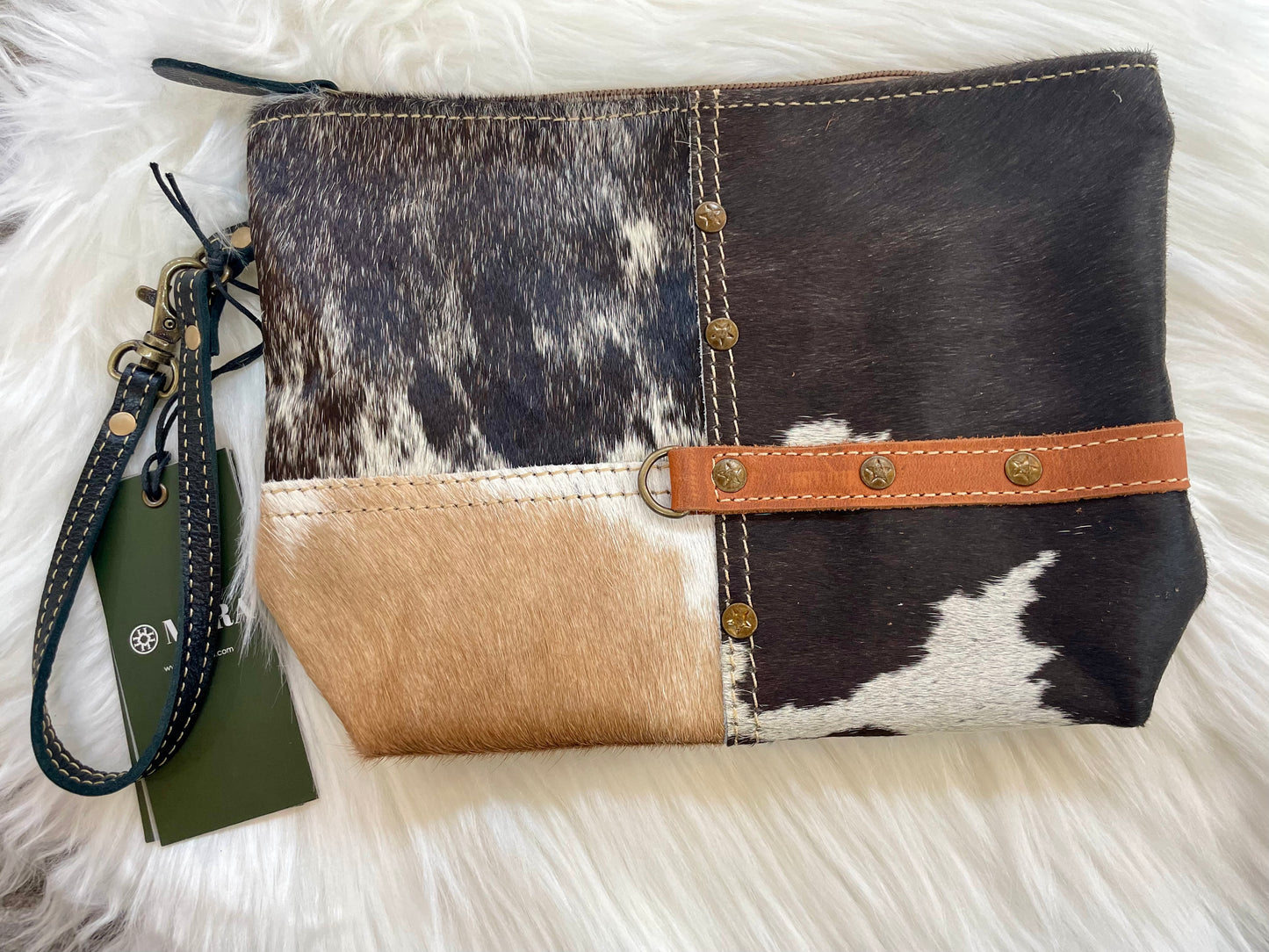 Myra Tyler Ridge Hair-on Hide Pouch