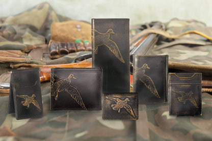 Zep-Pro Leather Tall Wallet - Mallard