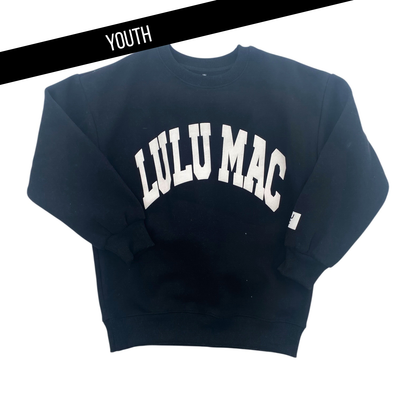 Lulu Mac Kids Sweatshirt Black/White Puff