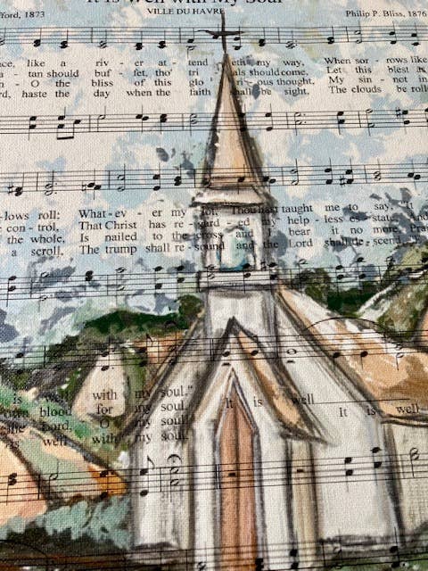 Church Hymnal Canvas Art