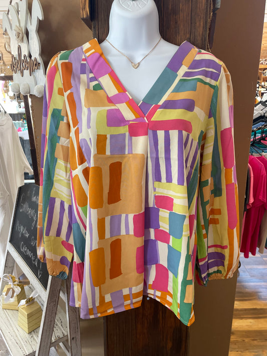 Color Brushed Blouse