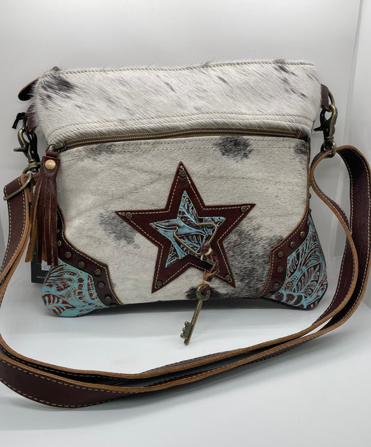 Myra North Star Canvas & Hairon Bag