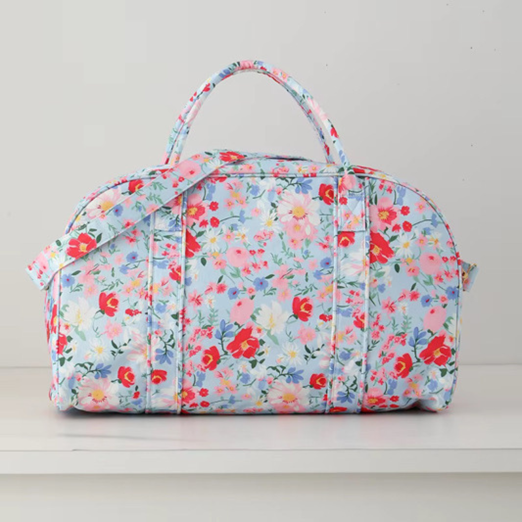 Floral Weekender Bag Rosy Garden