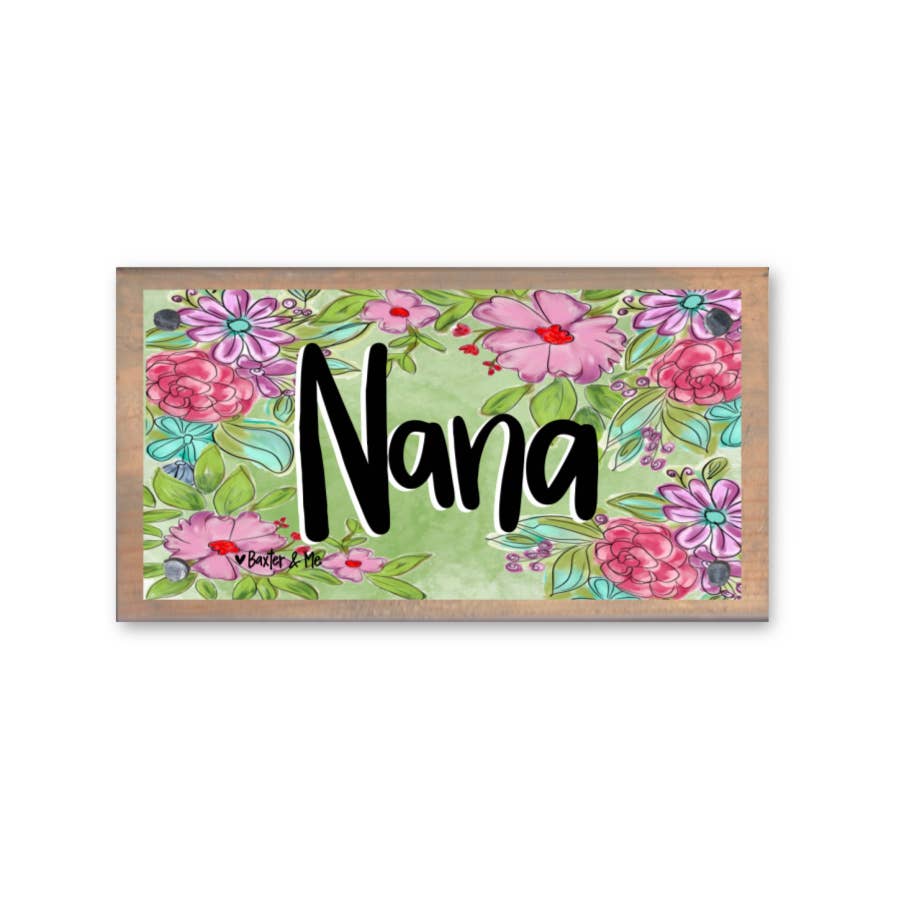 Nana Driftwood Happy Block