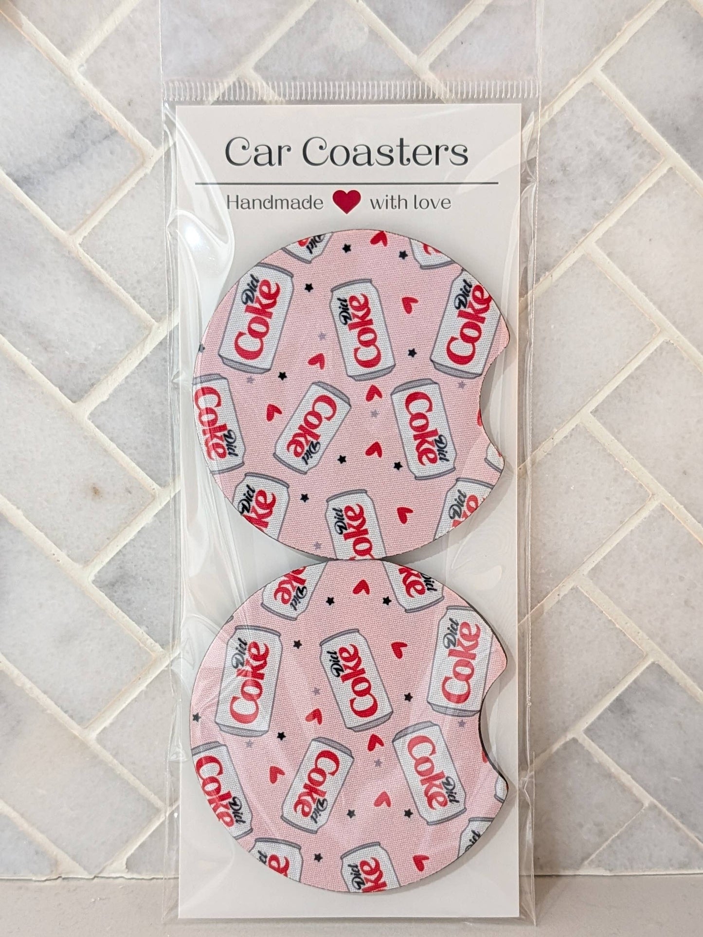 Diet Coke Soda Car Coasters