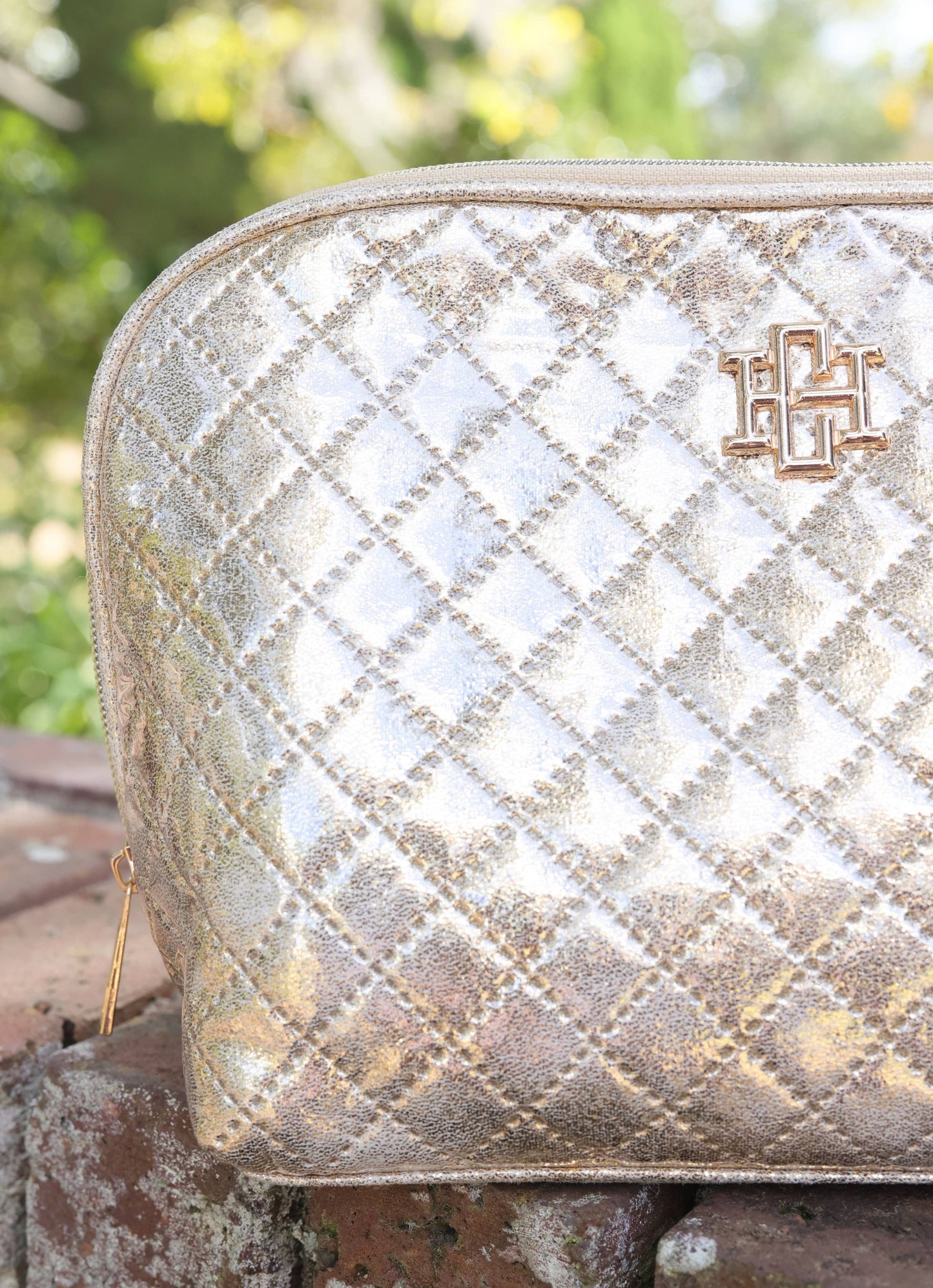 Caroline Hill Large Pouch Champagne Pop