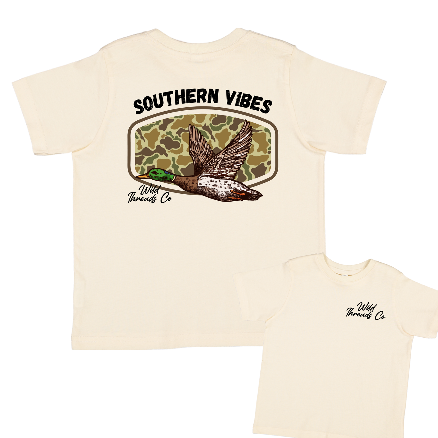 Southern Vibes Tee: Carolina Blue / S (6/8)