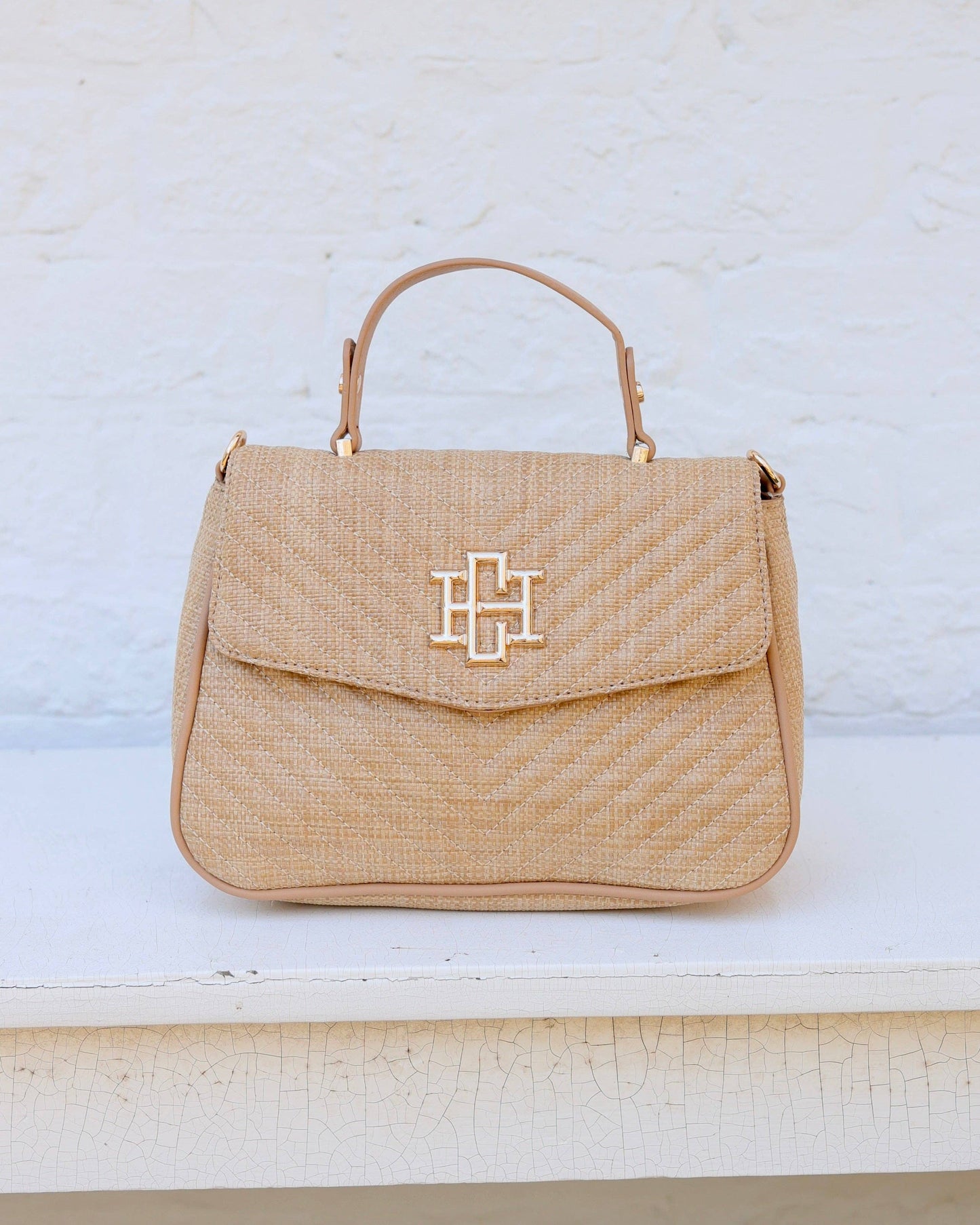Sinclair Quilted Crossbody Natural