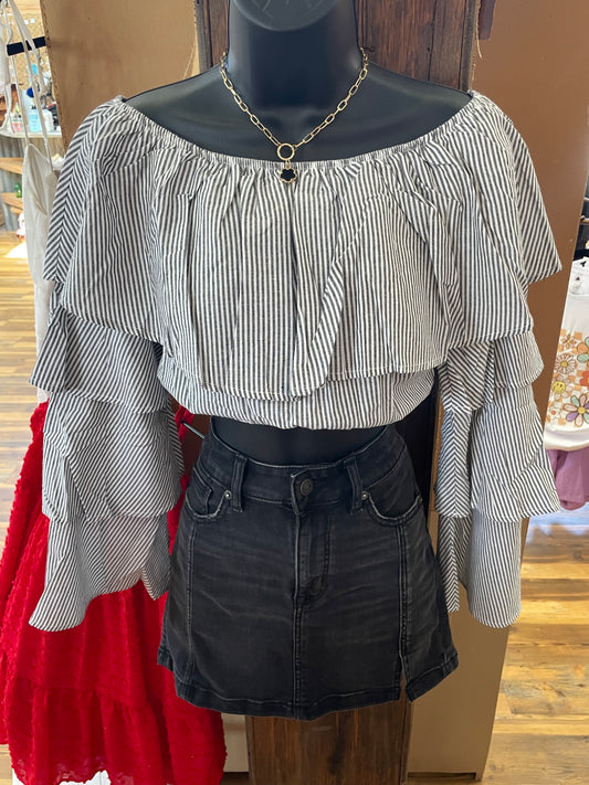 Striped Crop Top